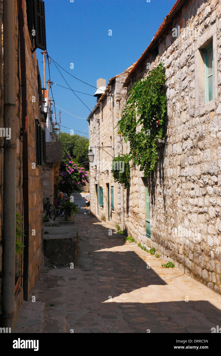 Mali Ston Dalmatien, Kroatien. Stockfoto