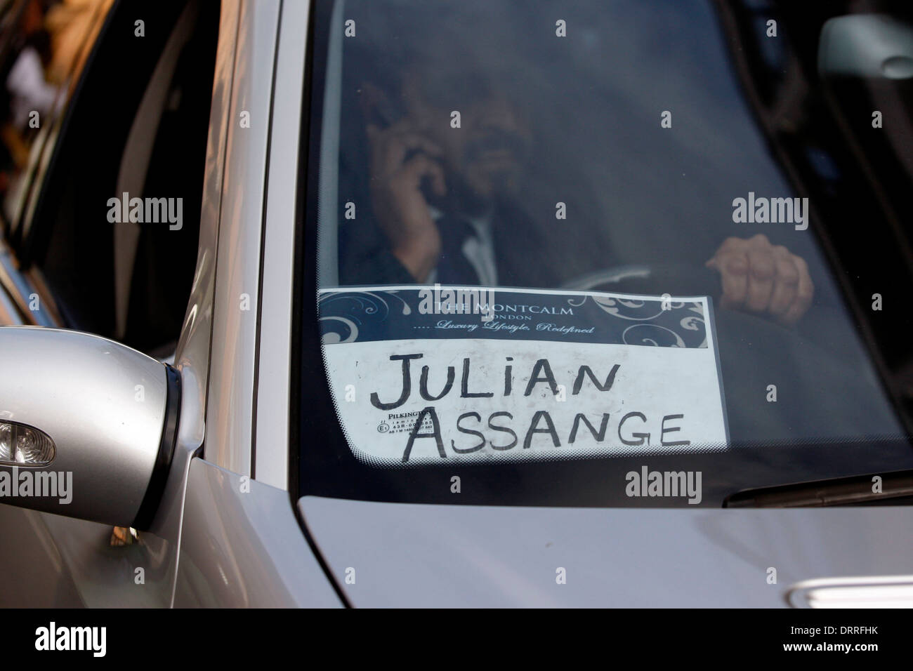 Botschaft von Ecuador wo Wikileaks Julian Assange Gründer Stockfoto