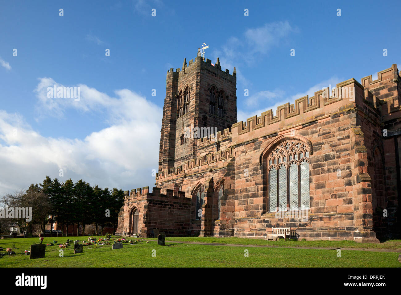 Pfarrkirche der Hl. Maria & Allerheiligen, große Budworth, Cheshire Stockfoto