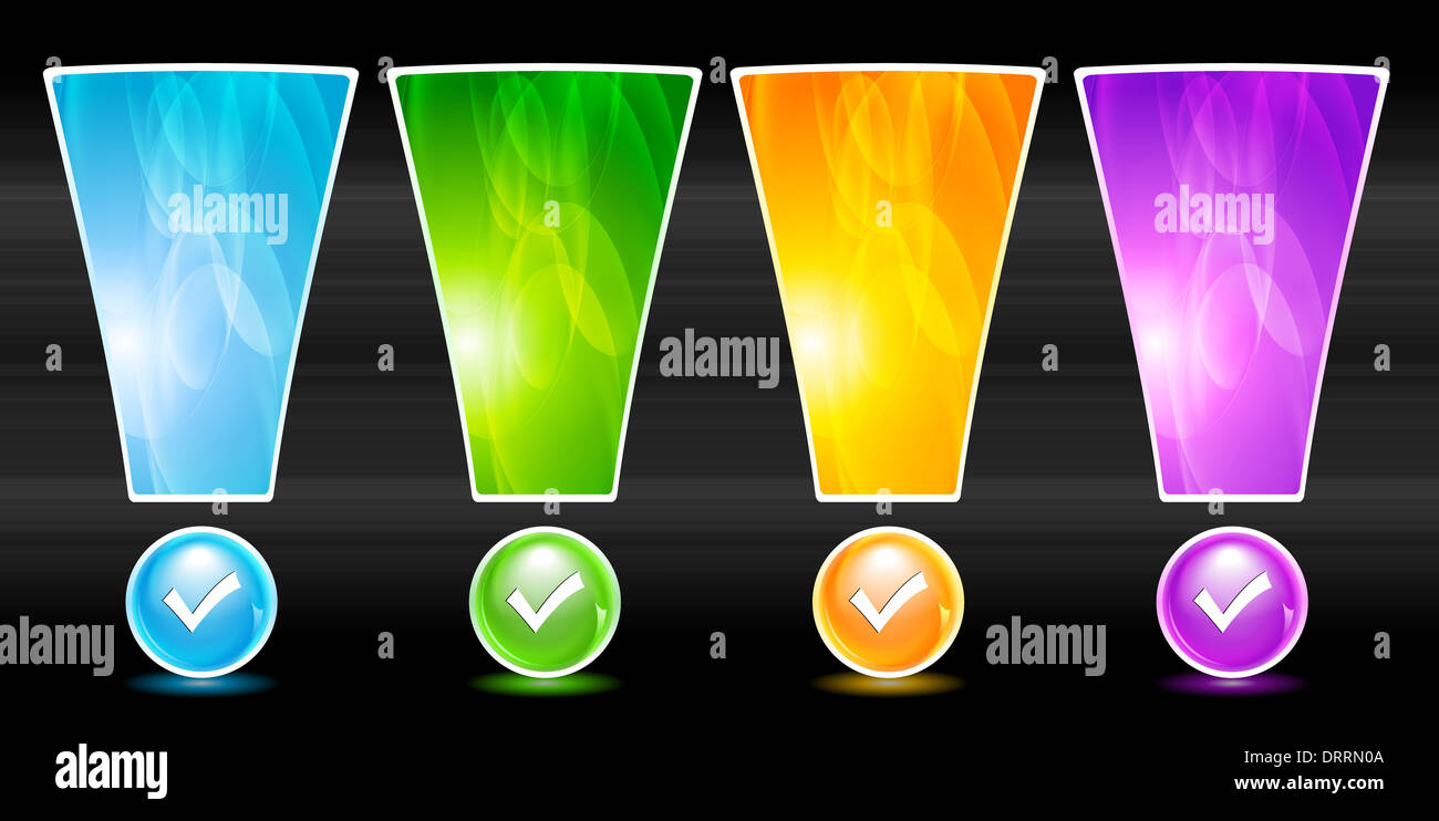 Bunte Website-Elemente Stockfoto