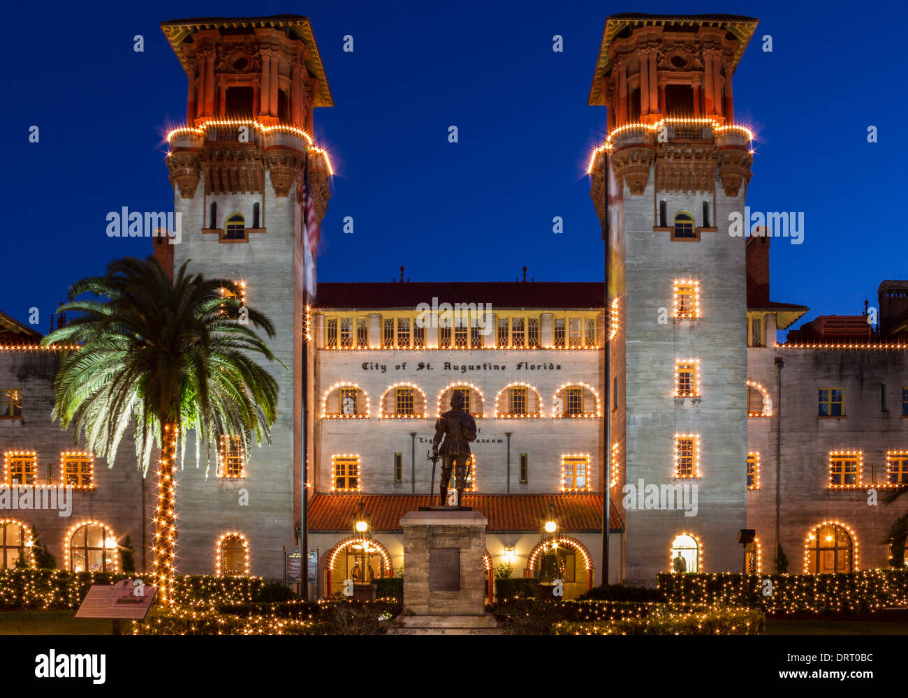 Alten Hotel Alcazar jetzt Lightner Museum, St. Augustine, Florida Stockfoto