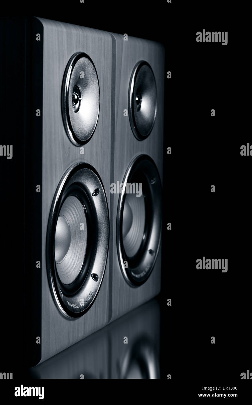 Zwei Lautsprecher-Systeme Stockfoto