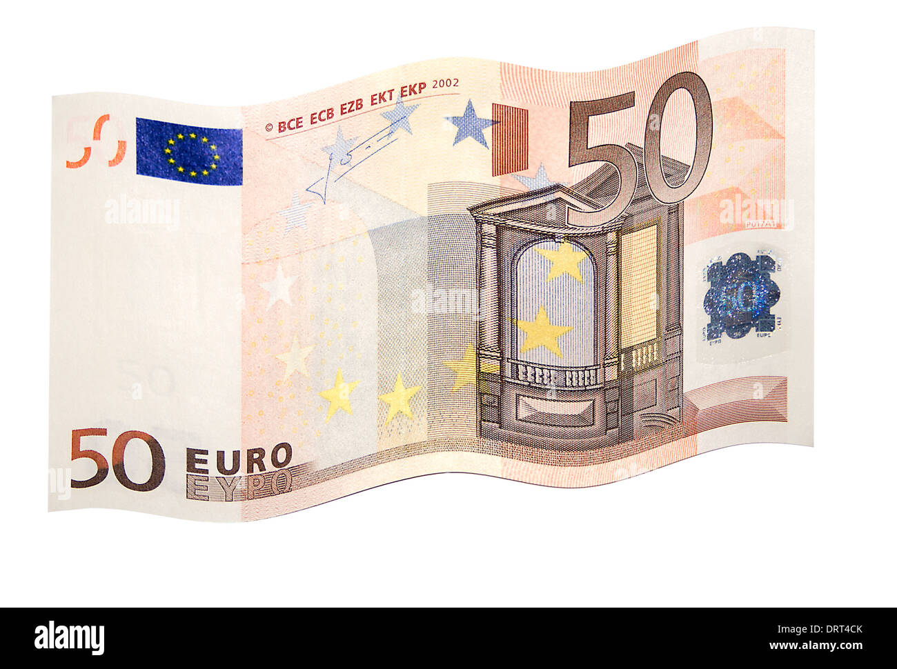 flatternde euro Stockfoto