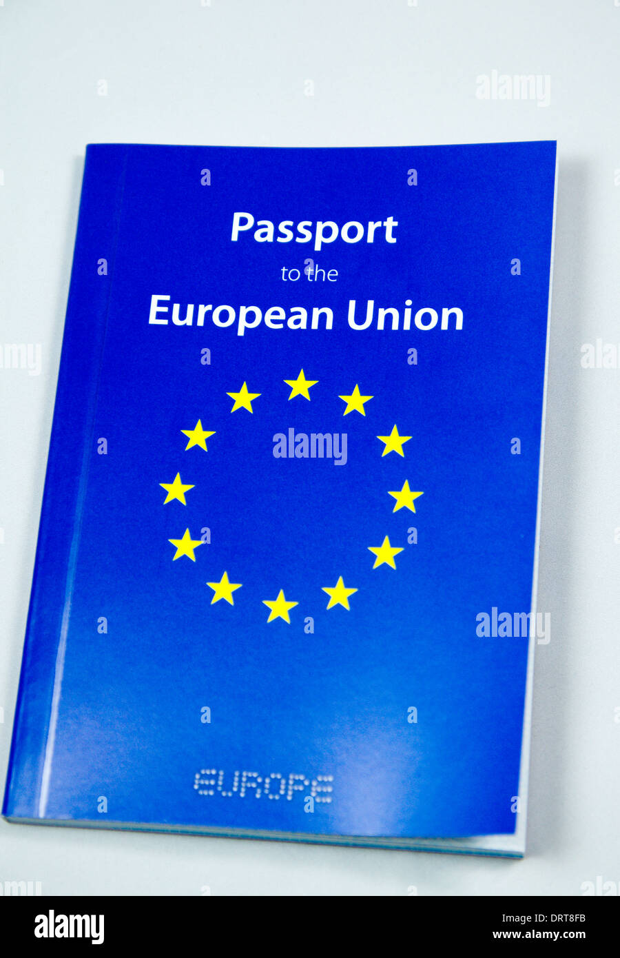 Informationsblatt der Europäischen Union. Stockfoto