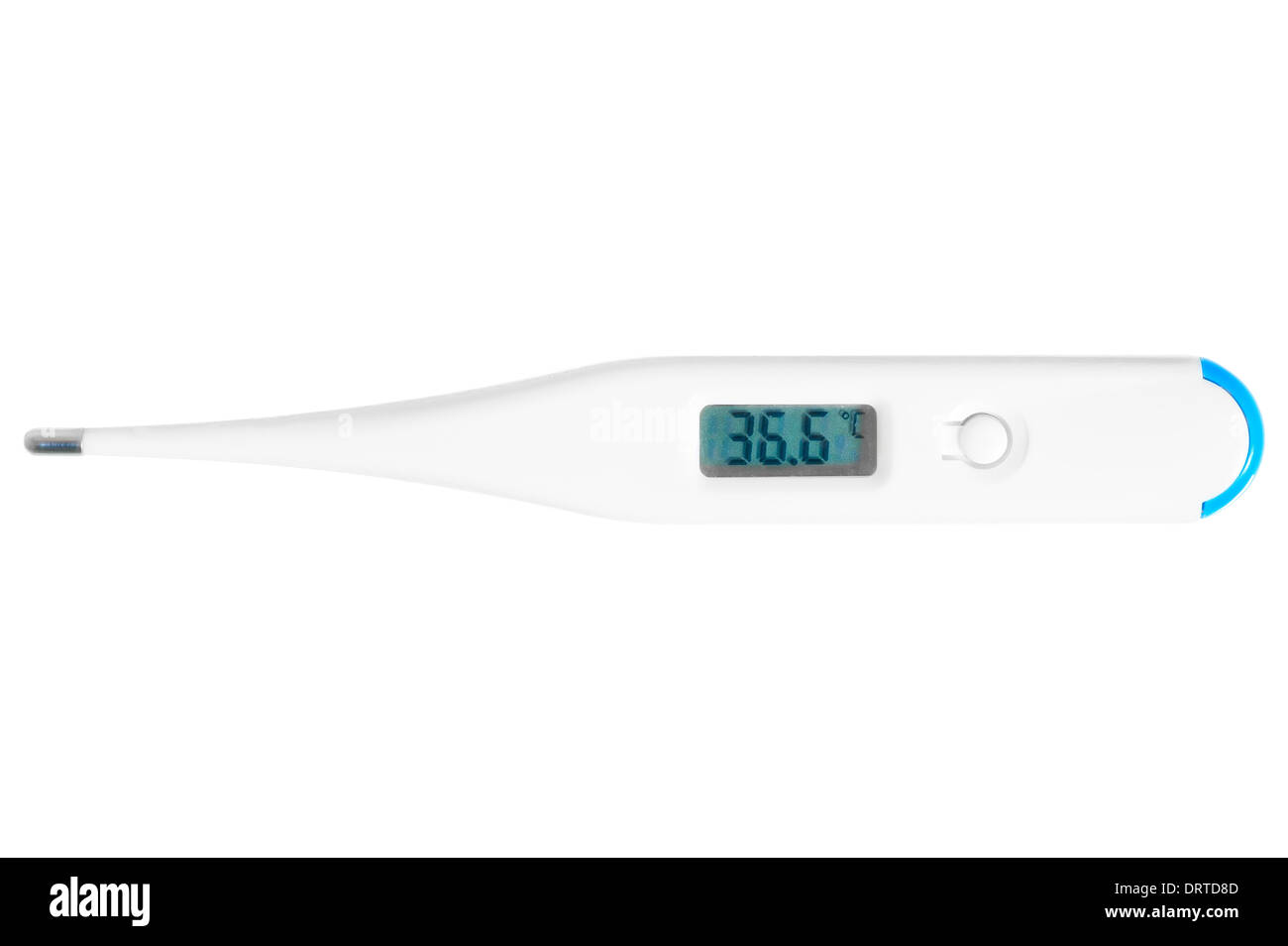 elektronisches Thermometer zeigt eine normale Körpertemperatur  Stockfotografie - Alamy