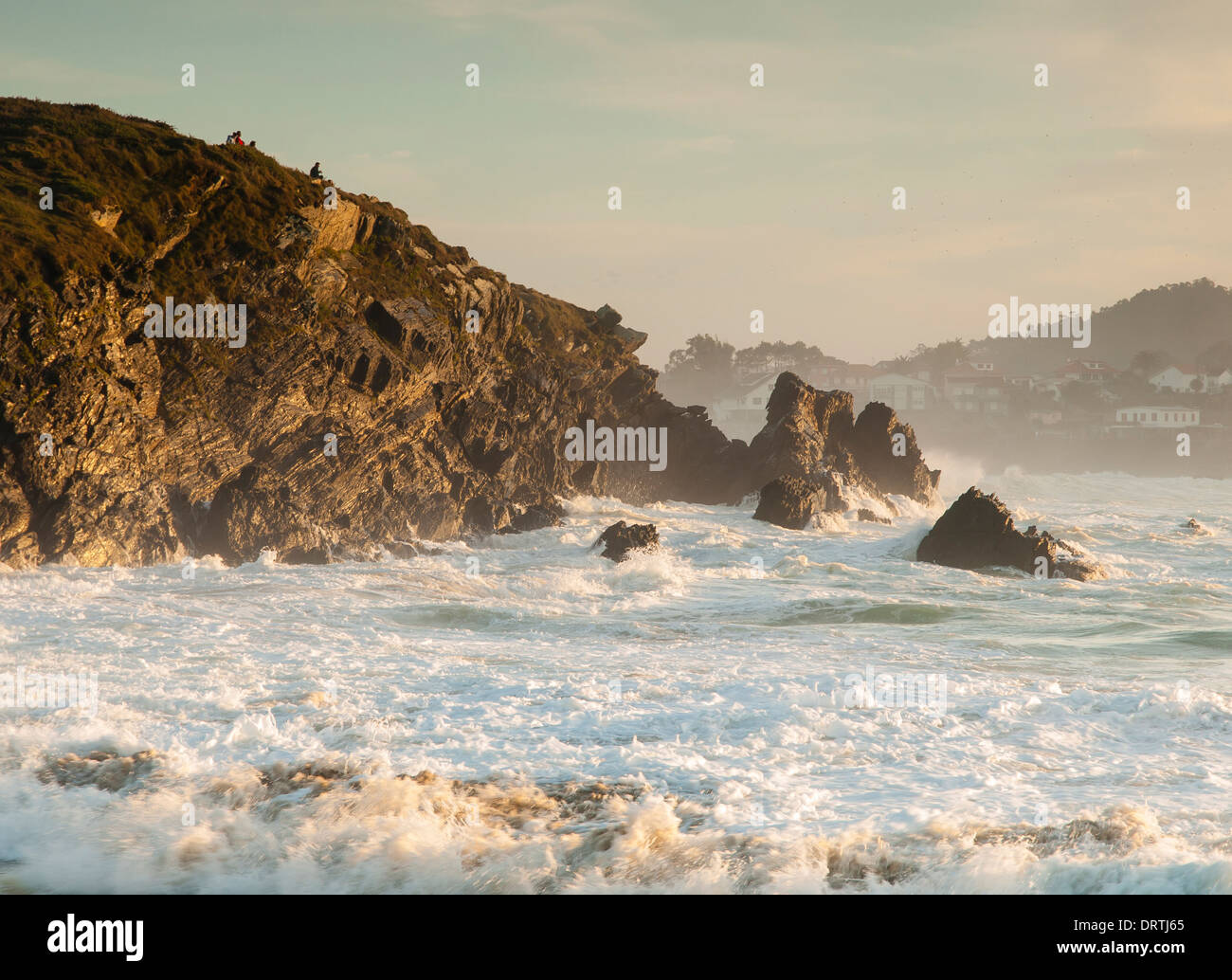 Wunderschöne Küstenlandschaft in Galizien, nördlich von Spanien. Stockfoto