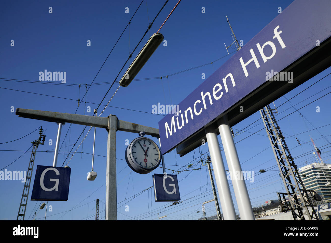 München Hauptbahnhof, Deutschland. Stockfoto