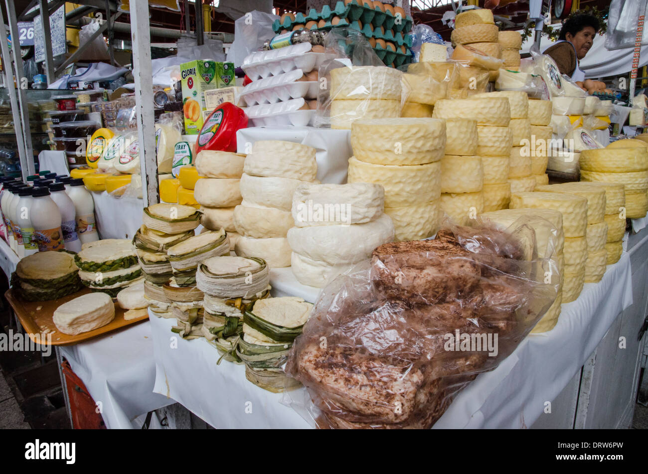 Der Markt von San Camilo in Stadt Arequipa. Stockfoto