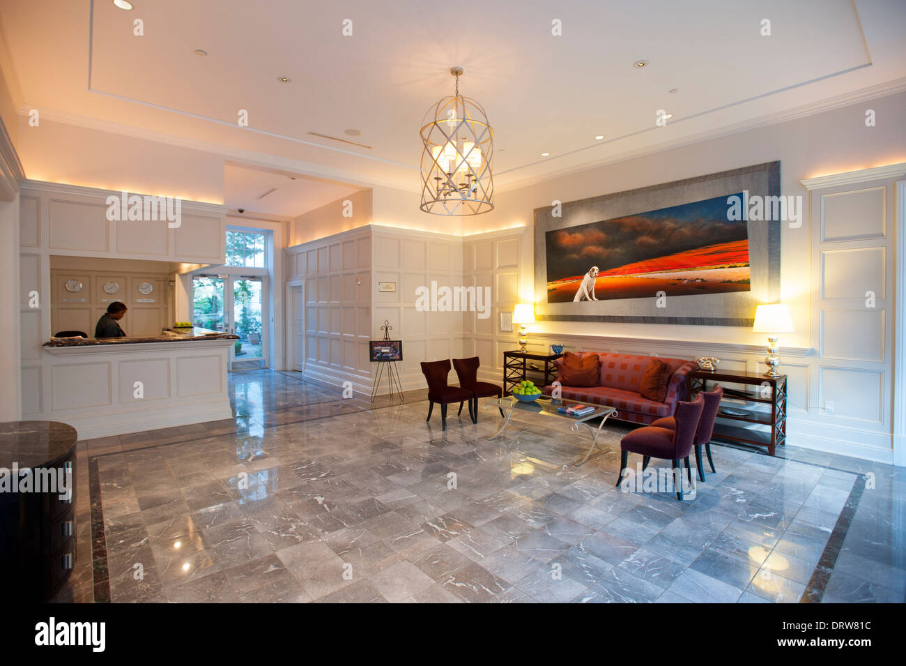 USA-Mississippi-MS Miss Greenwood Luxushotel The Alluvian Hotel im Besitz der Viking Range Unternehmen gehobenen Fine-lobby Stockfoto