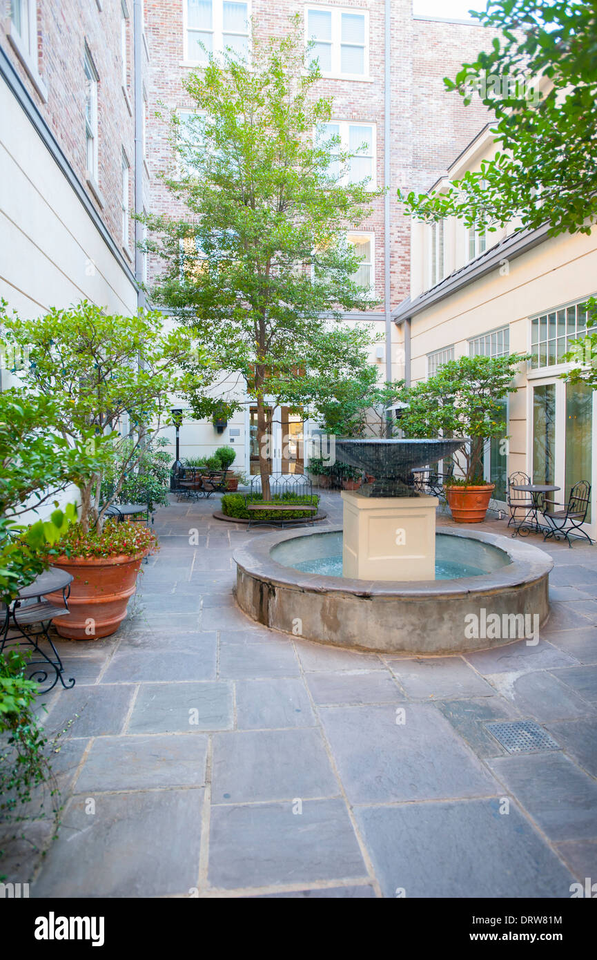 USA-Mississippi-MS Miss Greenwood Luxushotel The Alluvian Hotel im Eigentum der Firma Viking Range gehobene gut - Hof Stockfoto