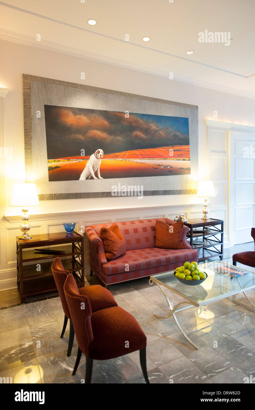 USA-Mississippi MS Miss Greenwood-Luxus-Hotel The Alluvian Hotel im Besitz der Viking Range Unternehmen gehobenen fein - Lobby Stockfoto