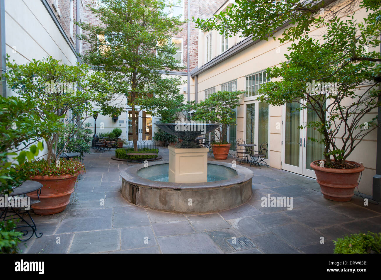 USA-Mississippi-MS Miss Greenwood Luxushotel The Alluvian Hotel im Eigentum der Firma Viking Range gehobene gut - Hof Stockfoto