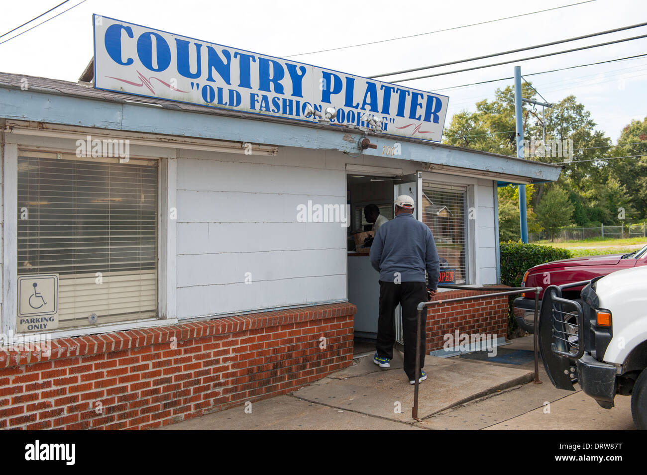 USA Mississippi MS Miss Cleveland Land Platter Restaurant Seelenkost