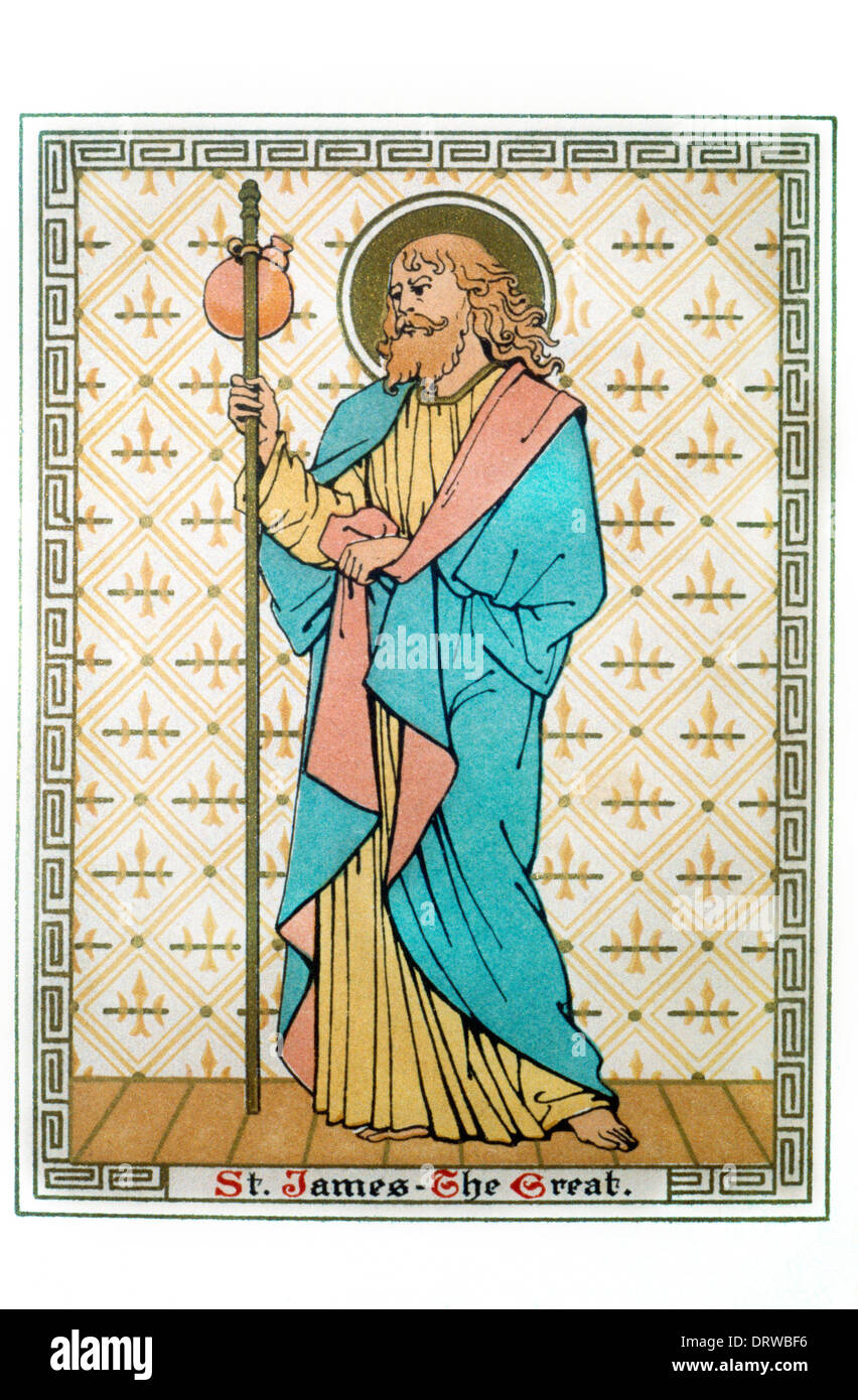 Der Heilige Jakob der große einer der zwölf Apostel und der erste, der