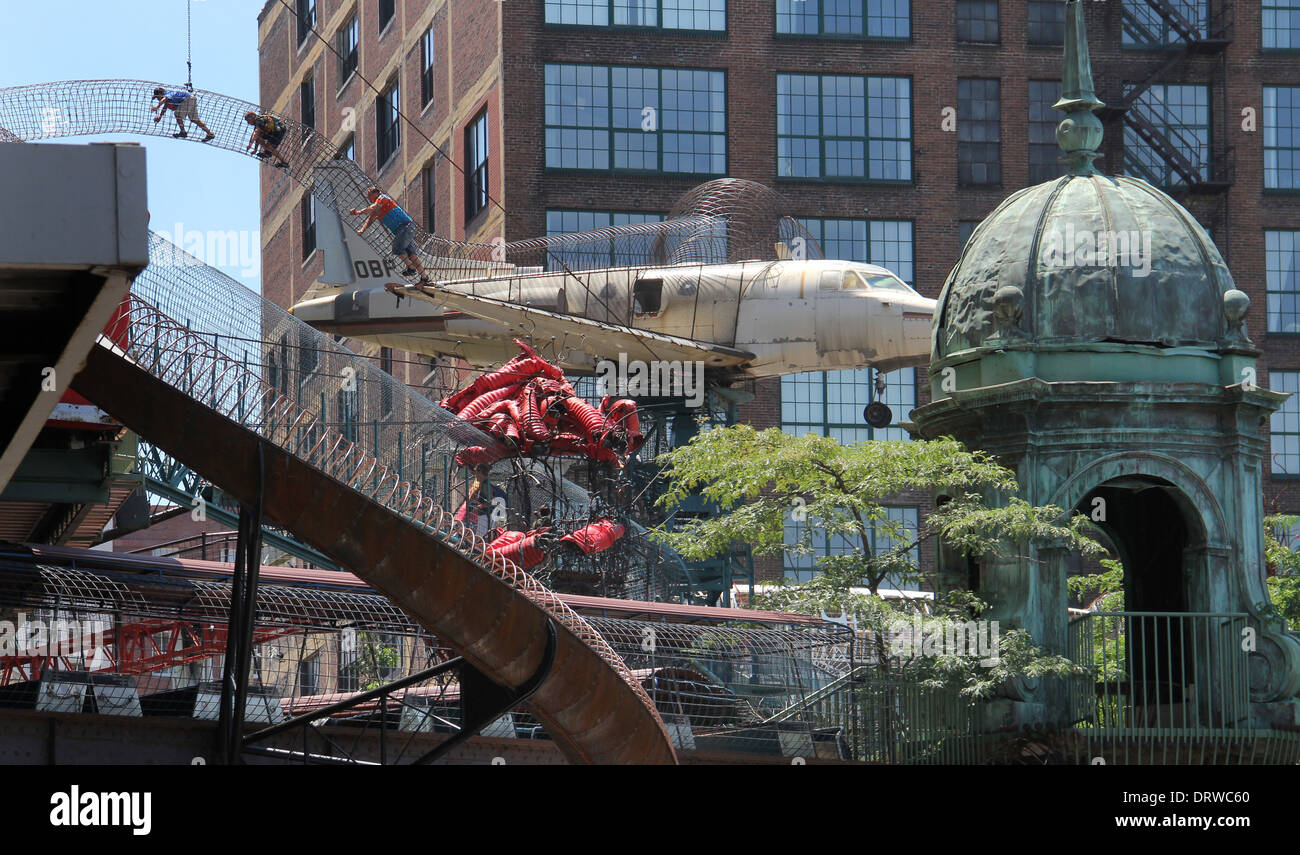 Museum der Stadt St. Louis Missouri aus repurposed Architektur- und industrielle Objekte hergestellt Stockfoto