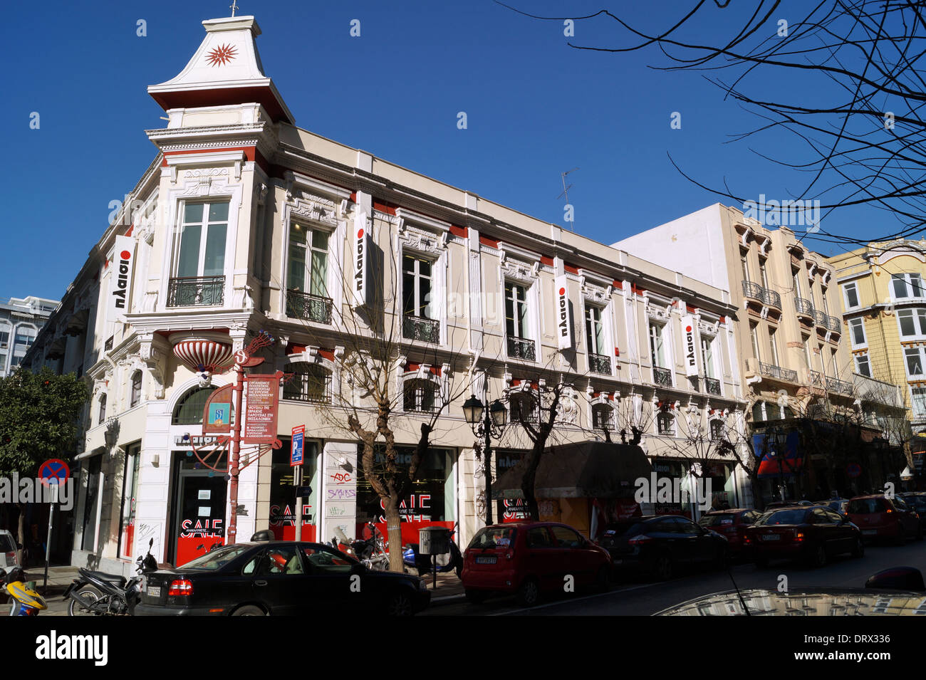 Venizelou Street, Thessaloniki, Griechenland Stockfoto