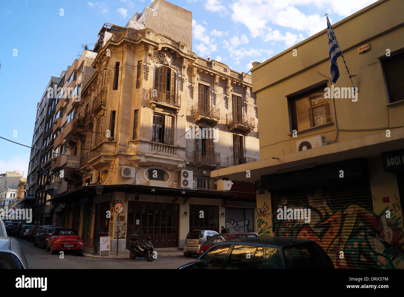 Katouni Street, Thessaloniki, Griechenland Stockfoto