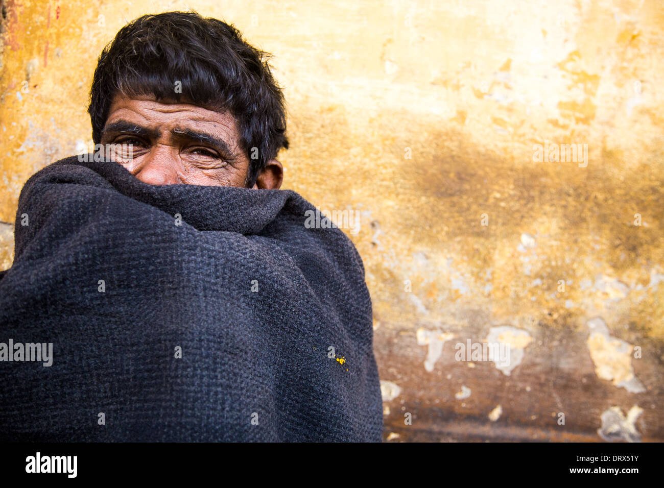 Mann in Alt-Delhi, Indien Stockfoto