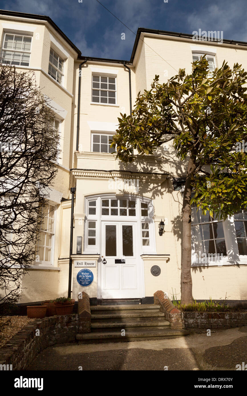 Hill House Taplow, Böcke, die Heimat des Schriftstellers und Dichters Walter De La Mare von 1929-1935; Taplow, Buckinghamshire England UK Stockfoto