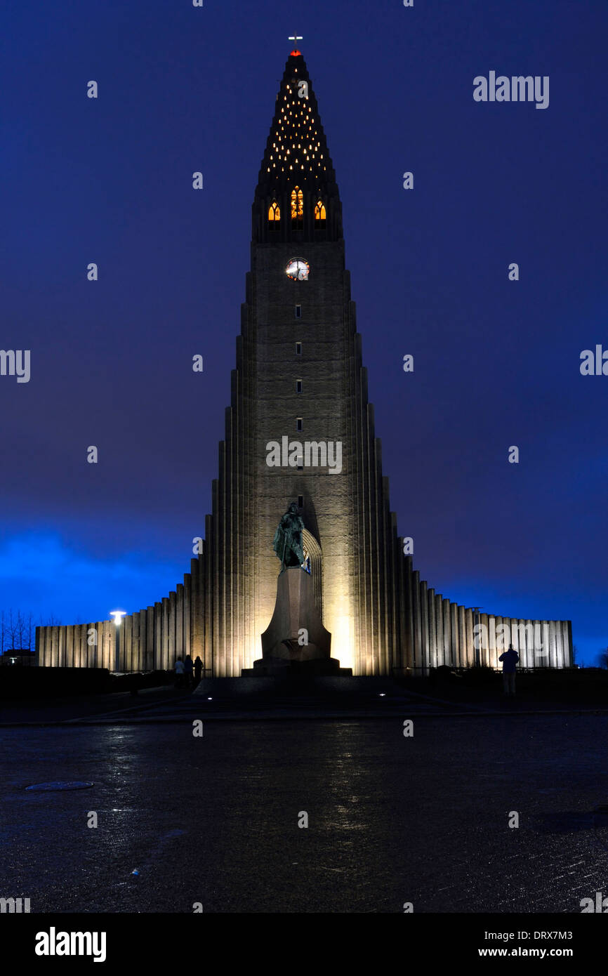 Hallgrimskirkja Kirche Stockfoto