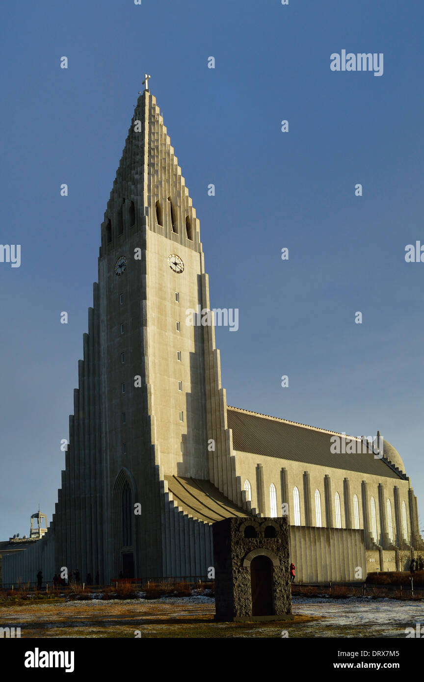 Hallgrimskirkja Kirche Stockfoto