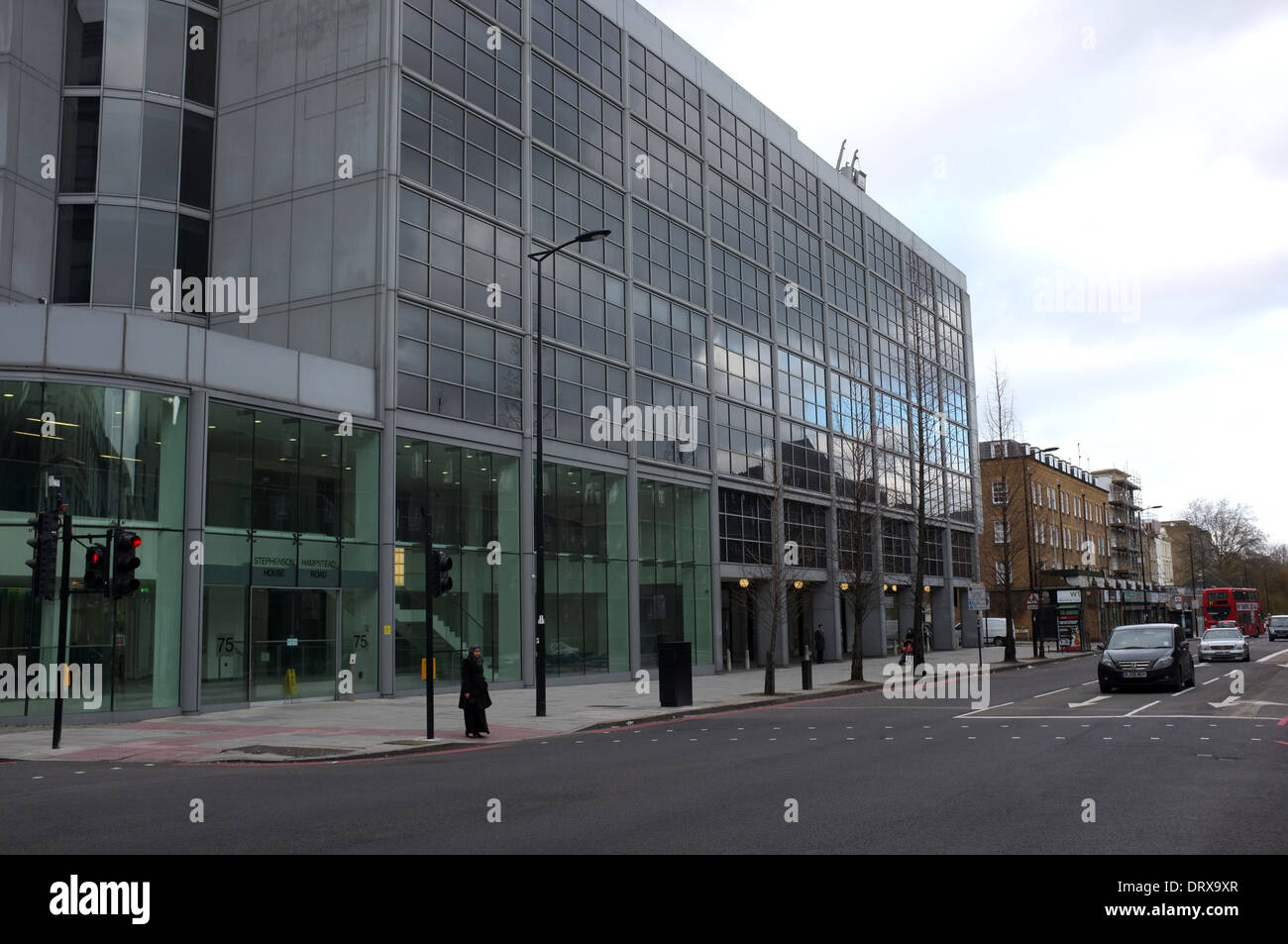Hampstead Road off Euston Road London NW1 2014 Stockfoto