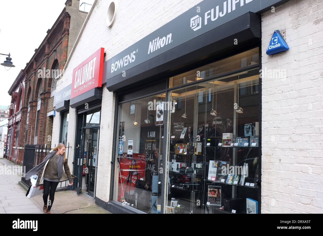 Calumet Photographic Ladengeschäft Drummond Street London NW1 2014 Stockfoto