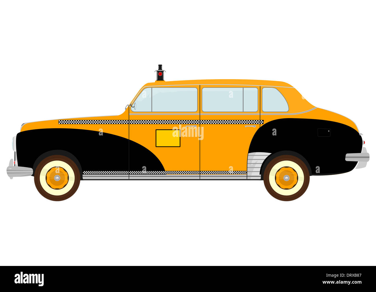 Vintage yellow cab Stockfoto