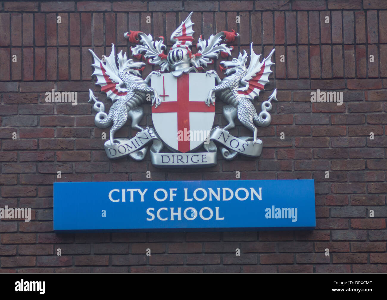 der Londoner Schule Zeichen Stockfoto