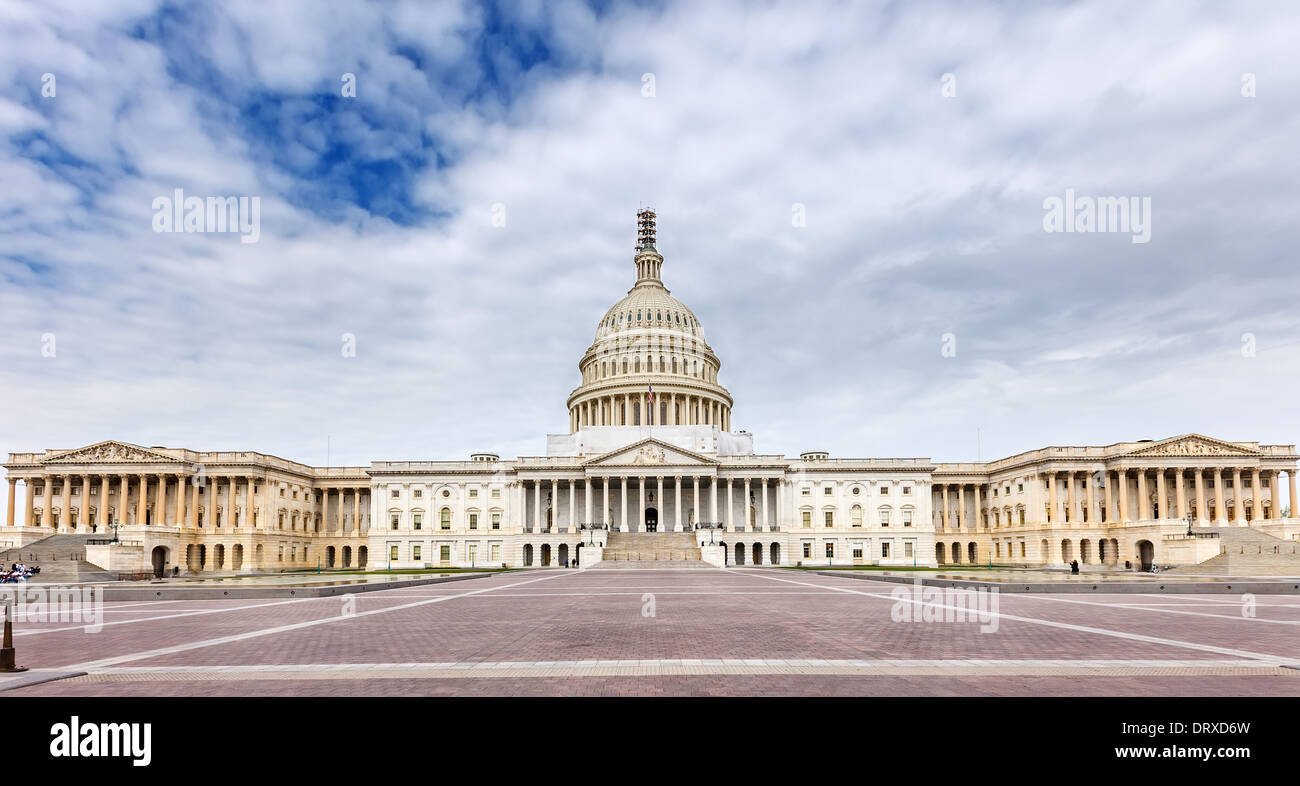 US Capitol Panoramablick Stockfoto