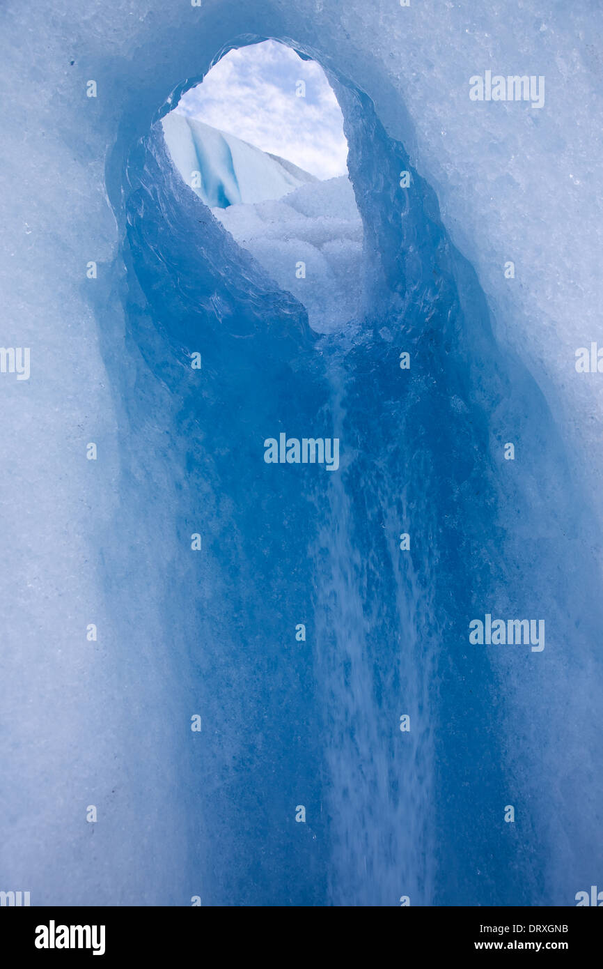 Eisschmelze am Mendenhall-Gletscher, Juneau, Alaksa Stockfoto