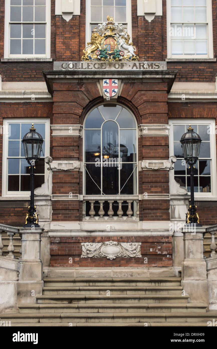 Das College of Arms in der City of london Stockfoto