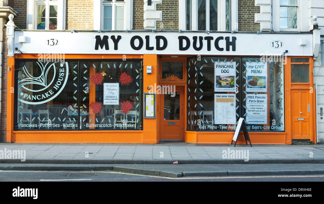 Außenansicht des My Old Dutch pancake House, High Holborn, London, UK Stockfoto