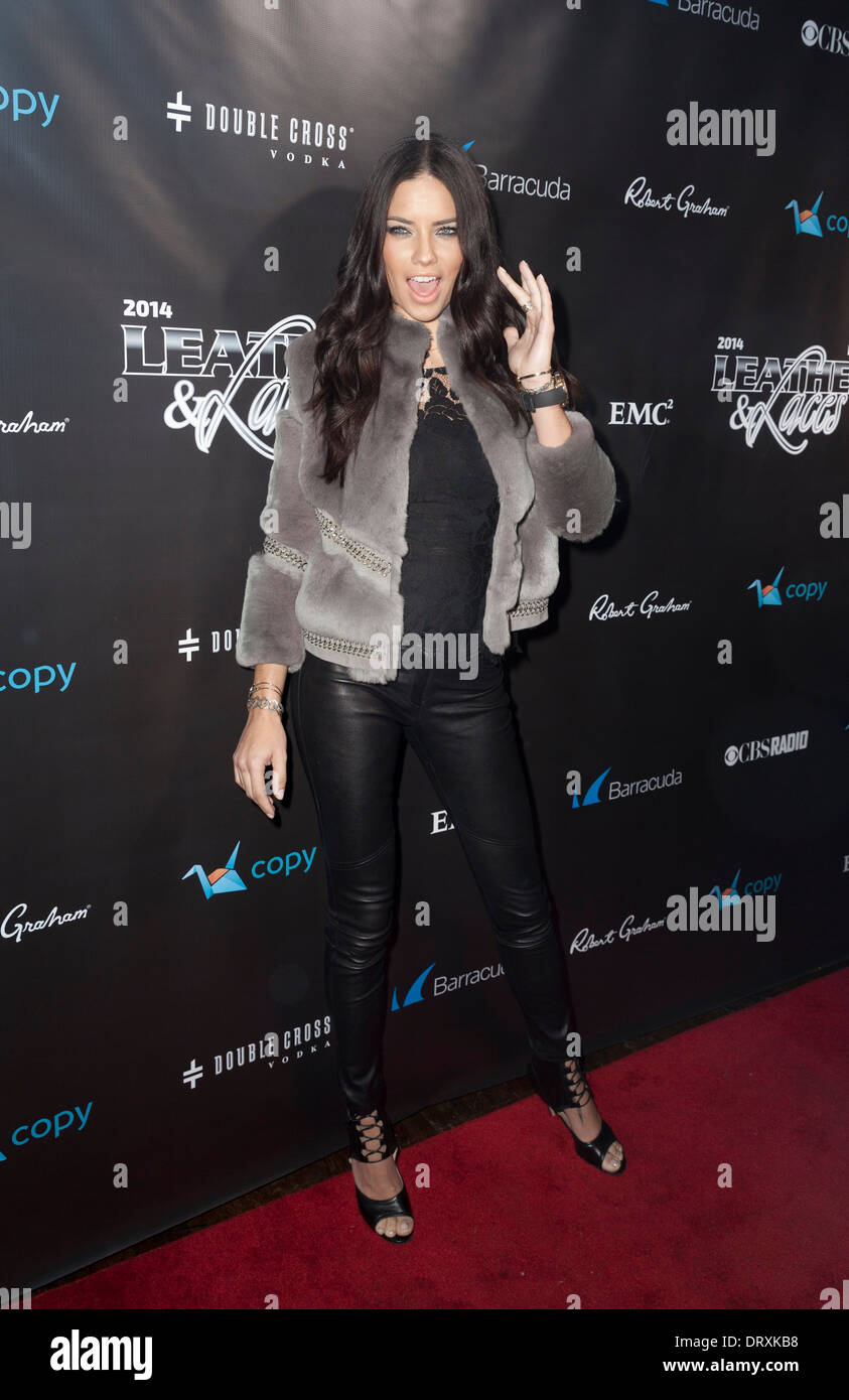 Victorias Secret Model Adriana Lima Stockfoto