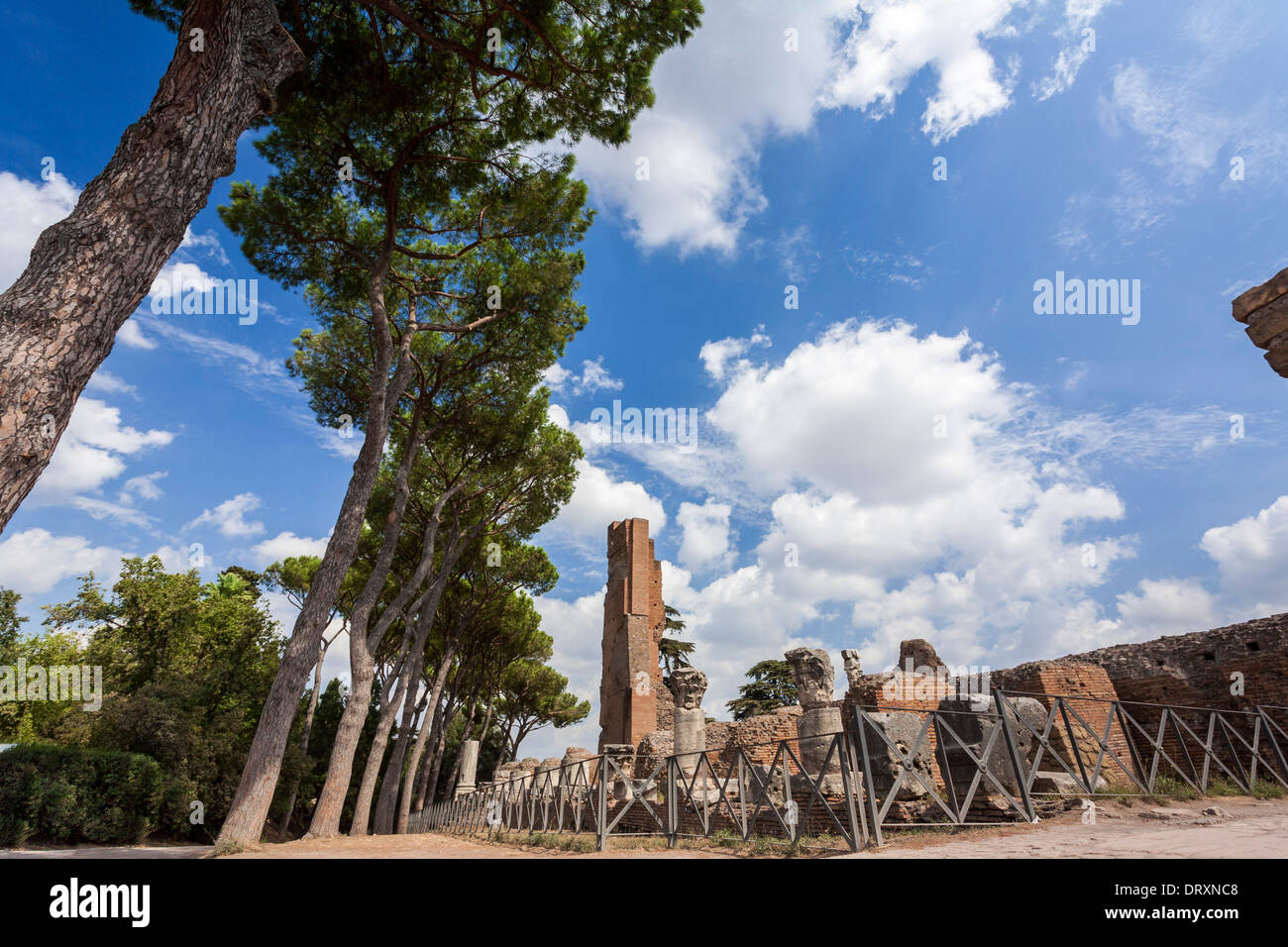 Das Domus Flavia auf dem Palatin antiken Rom Italien Stockfoto