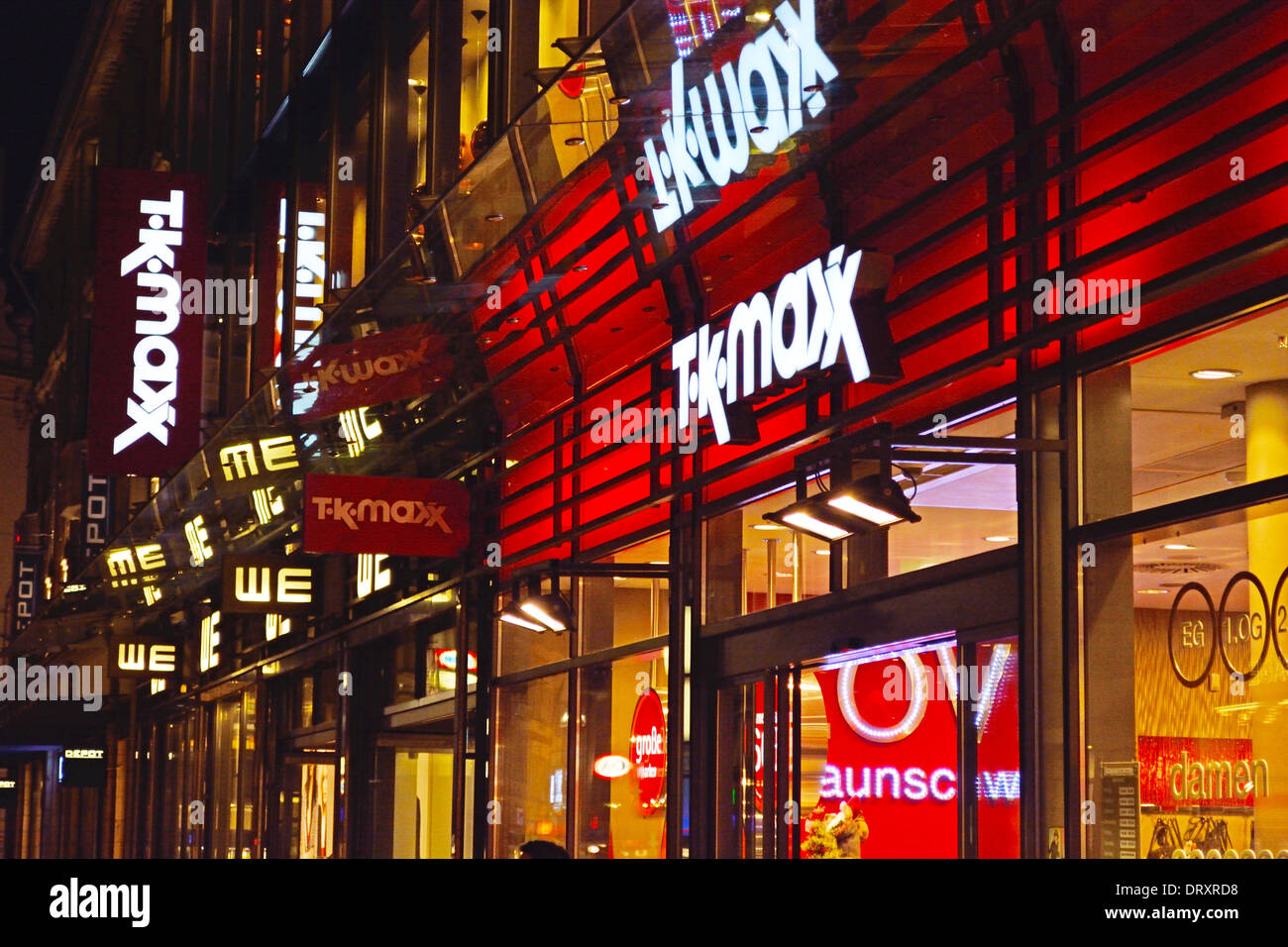 Neon-Schilder Stockfoto