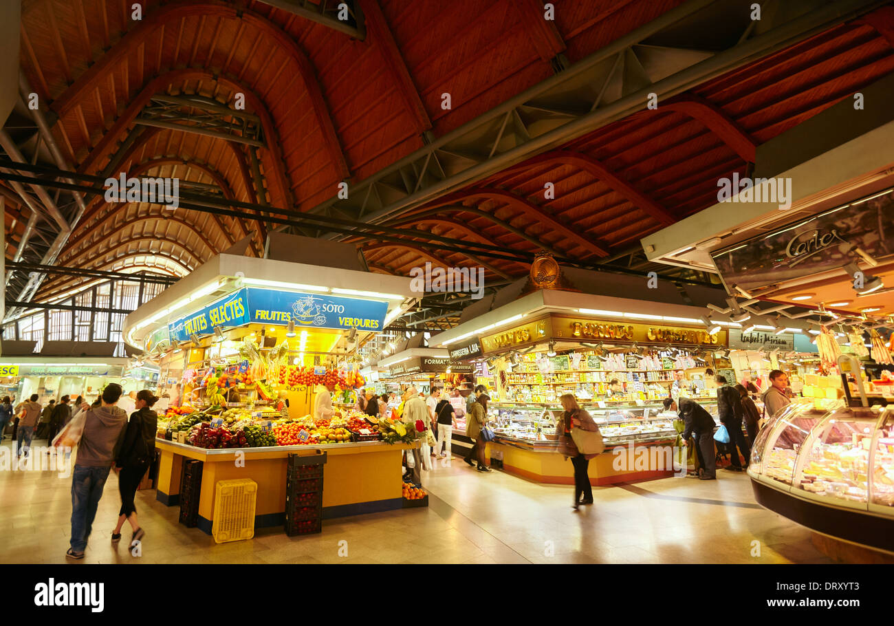 Santa Caterina Market at the Gothic Quarter. Barcelona. Catalonia. Spain Stockfoto