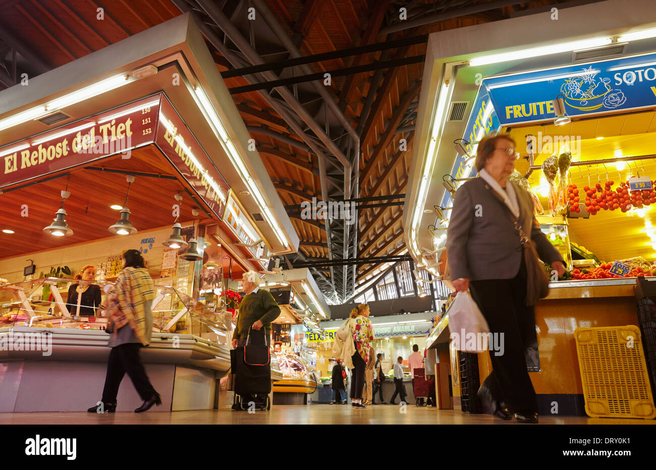 Santa Caterina Markt in das gotische Viertel. Barcelona. Katalonien. Spanien Stockfoto