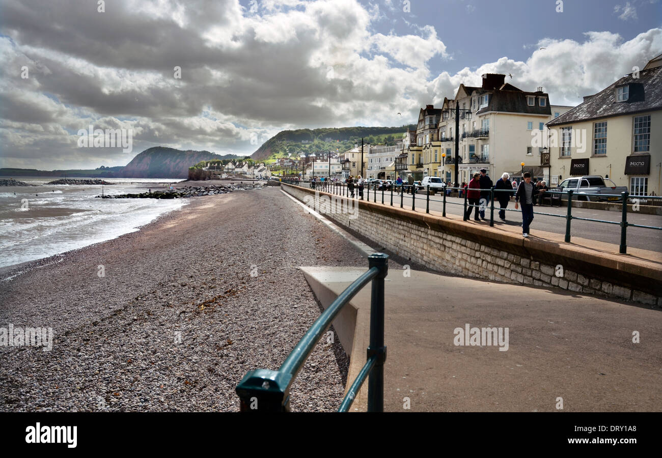 Strand von Sidmouth england Stockfoto