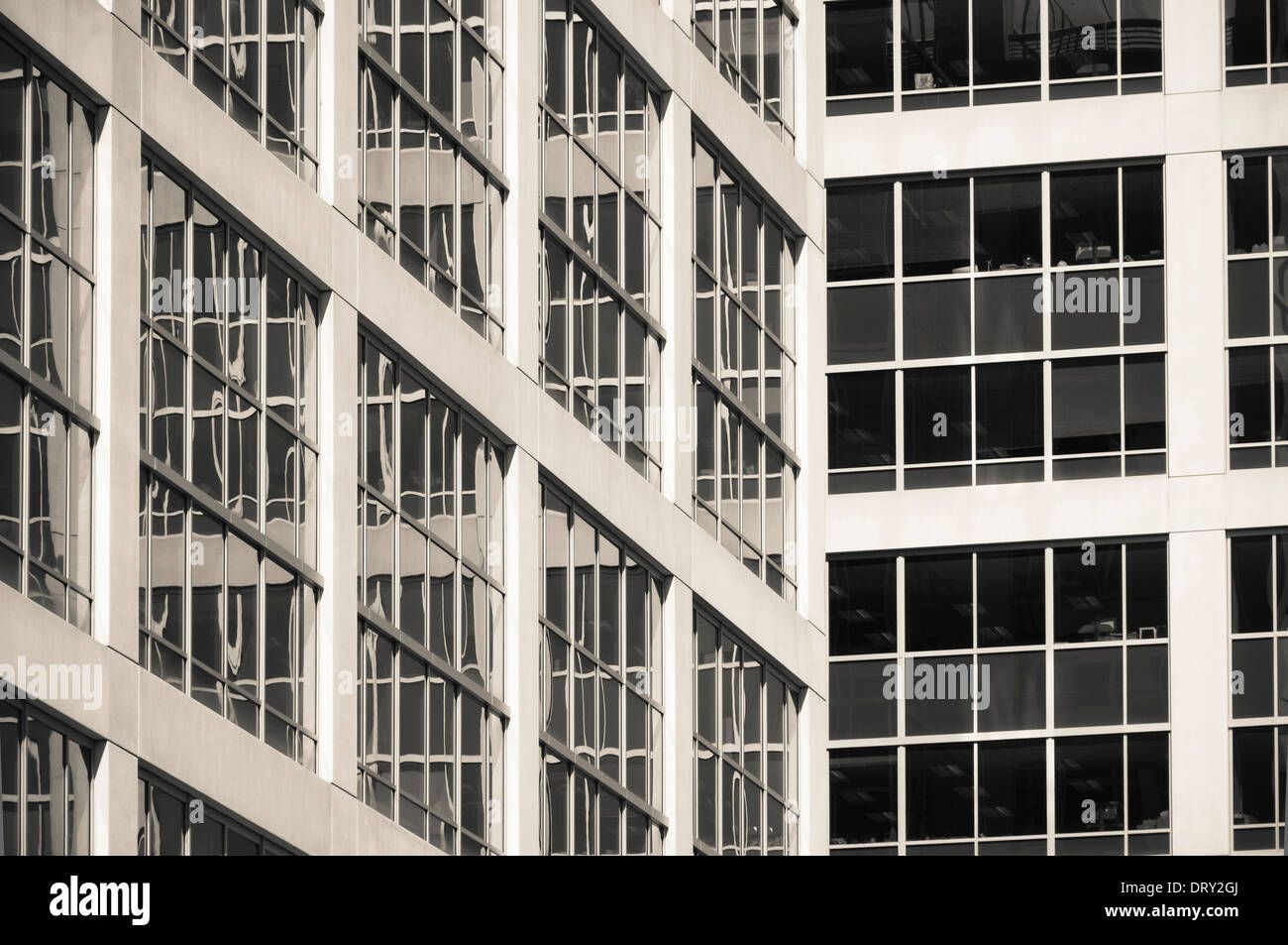 Wolkenkratzer in Dowtown Bellevue, Washington, USA Stockfoto