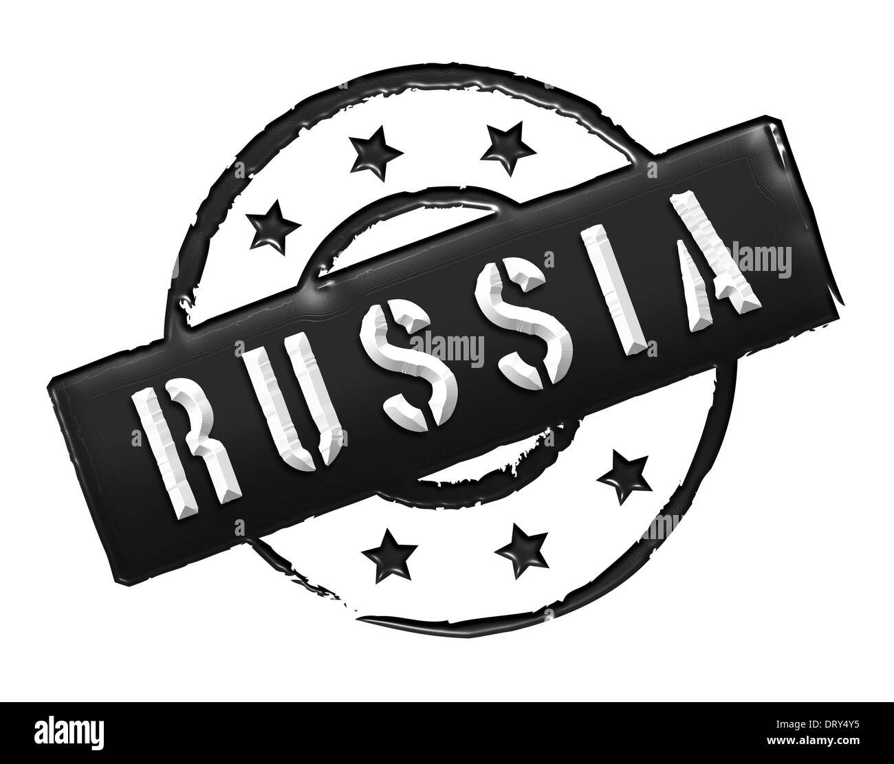 Russland - Stempel Stockfoto
