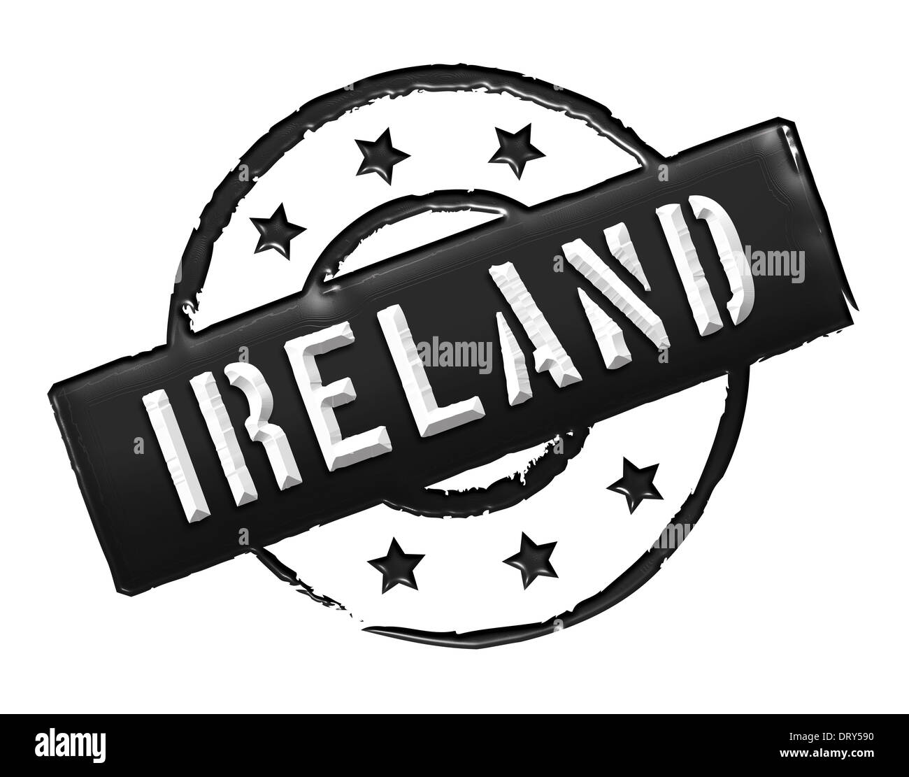Irland - Stempel Stockfoto