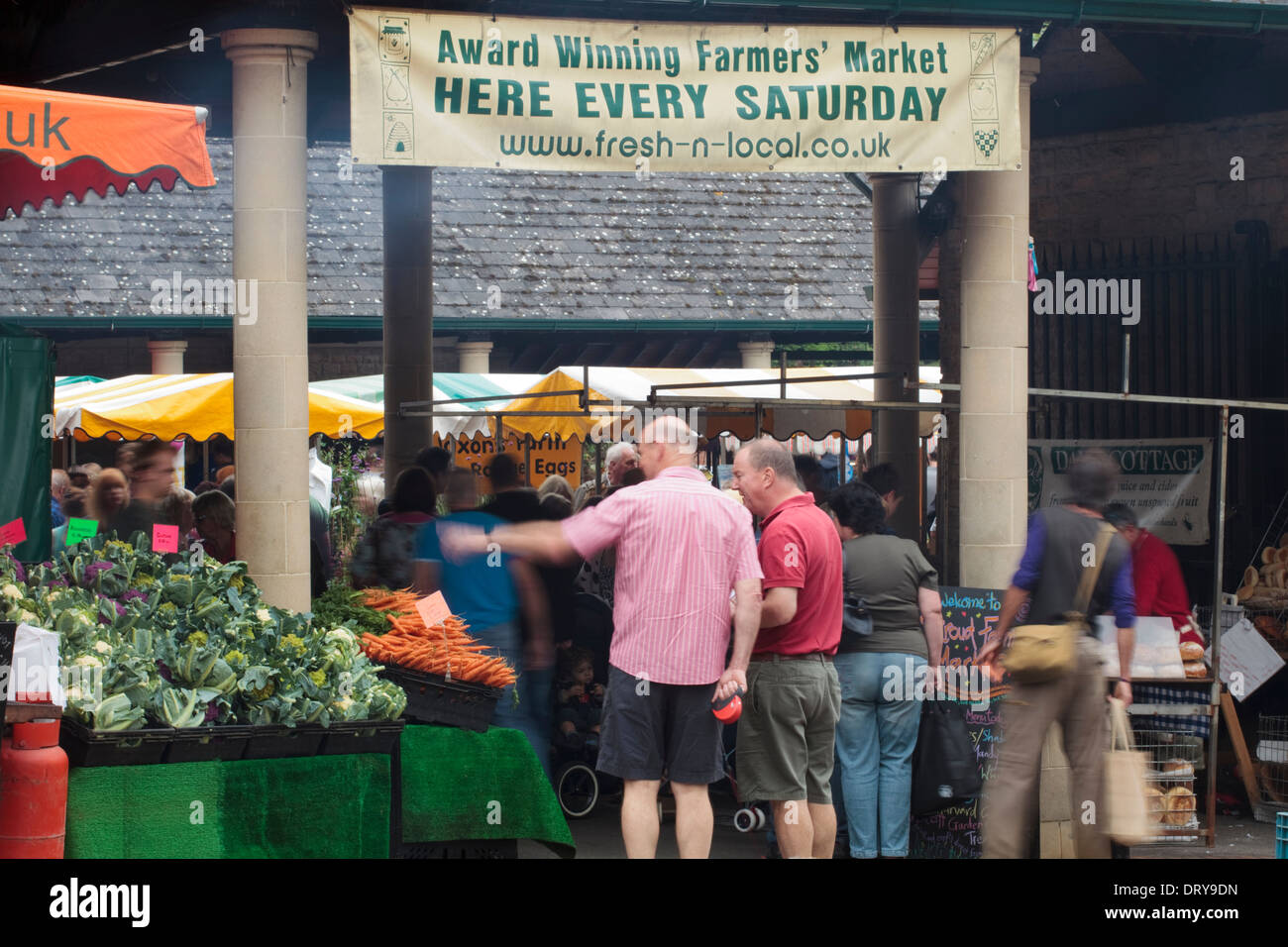 Bauernmarkt in Stroud, Gloucestershire UK Stockfoto