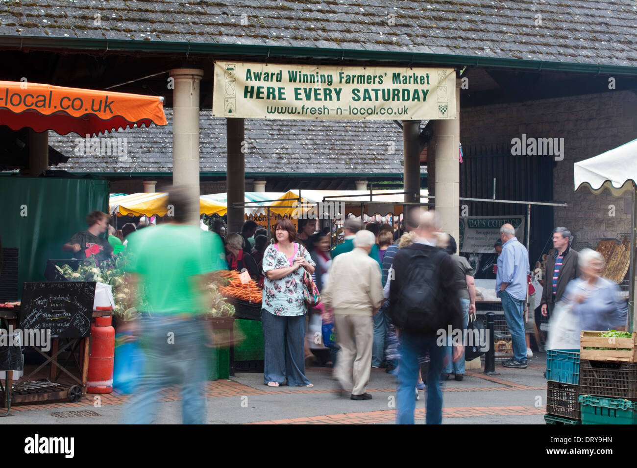 Bauernmarkt in Stroud, Gloucestershire UK Stockfoto