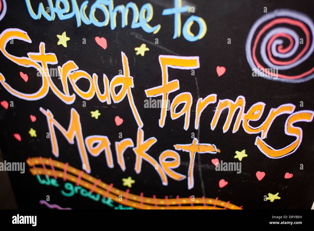 Bauernmarkt in Stroud, Gloucestershire, UK Stockfoto
