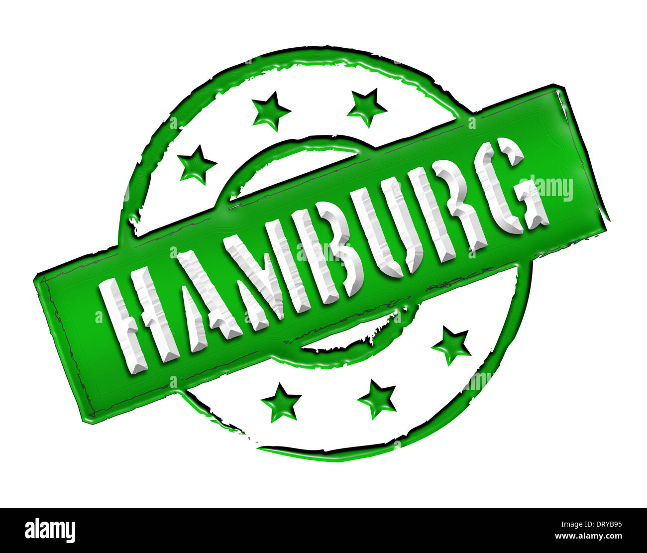 Stempel - HAMBURG Stockfoto