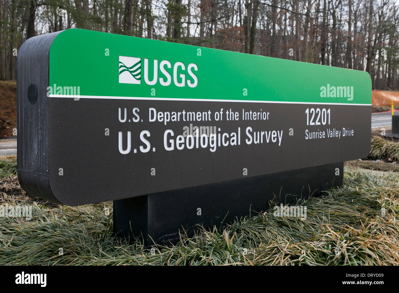 Das Hauptquartier der United States Geological Survey in Reston, Virginia. Stockfoto