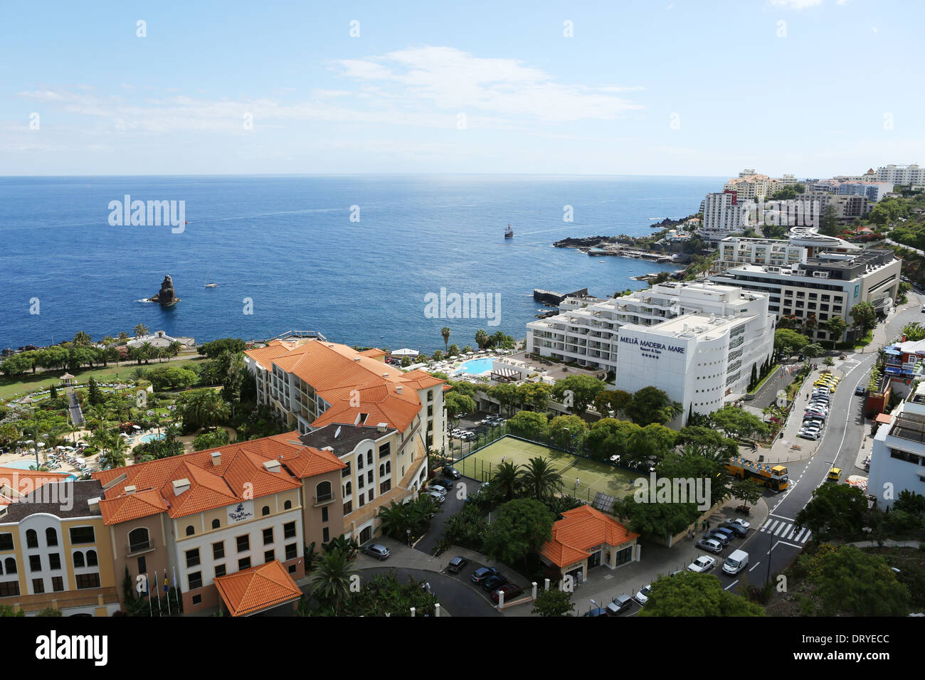 große anzeigen Funchal Portugal Stockfoto