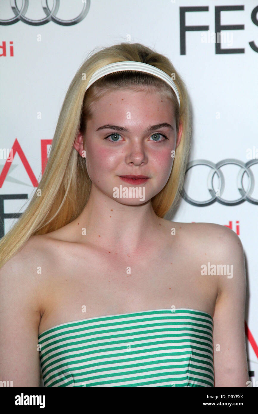 Elle Fanning "Ingwer und Rosa" Special Screening AFI FEST 2012, Chinese Theater, Hollywood, ca 07.11.12 Stockfoto