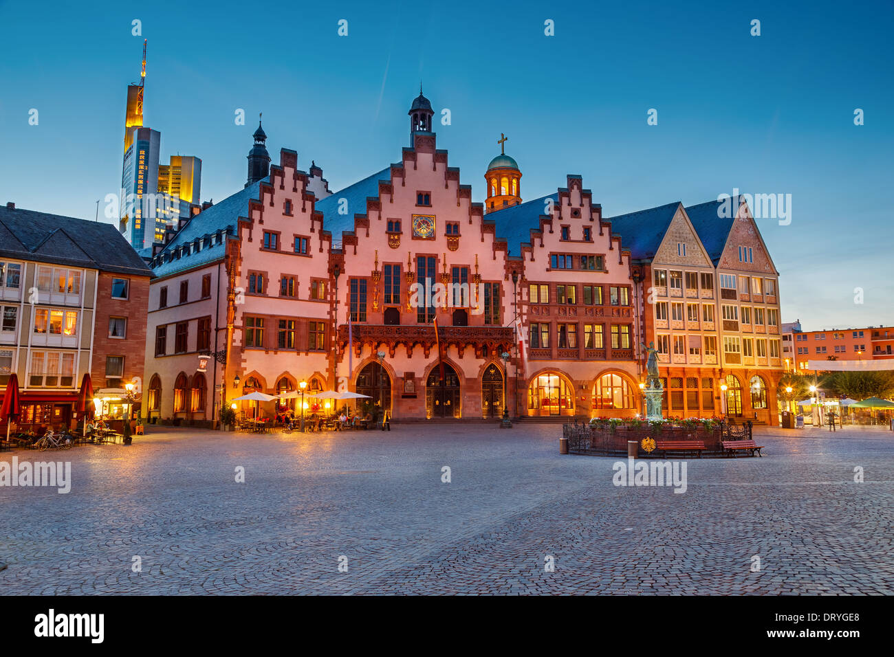 Historischen Zentrum von Frankfurt Stockfoto